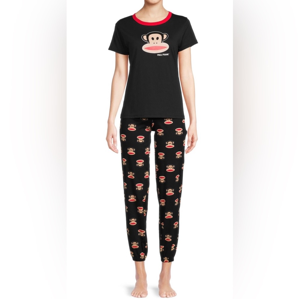 Paul Frank 2pc pajamas monkey face pattern size M
